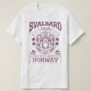 T-SHIRT NORVÈGE SVALBARD LONGYEARBYEN - OURS POLAIRE