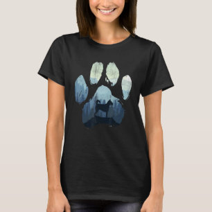 T-shirt Norvégien Chasse-Poumon Chien Paw Maman Papa Monta