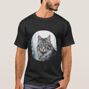 T-shirt Norvégien Chat Forêt Style désespéré Chats d'amour