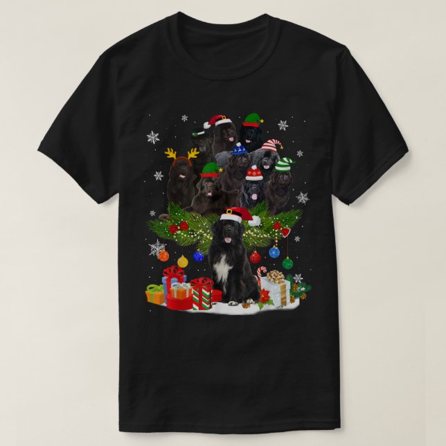 T-shirt Norvégien Elkhound Reindeer Christmas Chien Riding (Design devant)