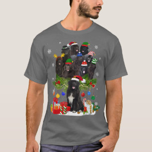 T-shirt Norvégien Elkhound Reindeer Christmas Chien Riding