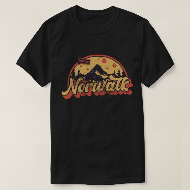 T-shirt Norwalk, Connecticut (Design devant)