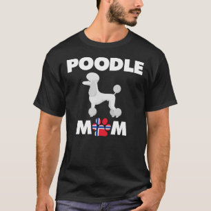 T-shirt Norwegian Chien Poodle Maman