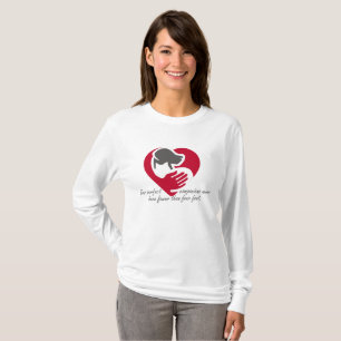 T-shirt Nos compagnons parfaits n'ont jamais moins de 4 pi