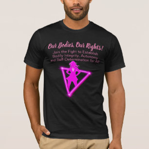 T-shirt Nos Corps, Nos Droits ! Rejoignez le noir de comba