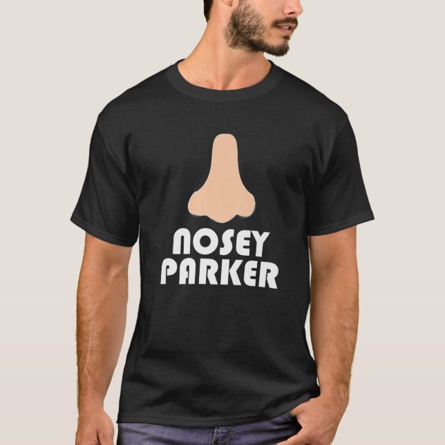 T-shirt Nosey Parker Gros Nez Drôle Spy Glasses Papa Blagu (Devant)