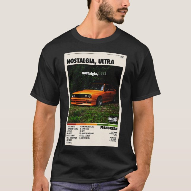 T-shirt Nostalgie Ultra Tracklist S Album - Couverture d'a (Devant)