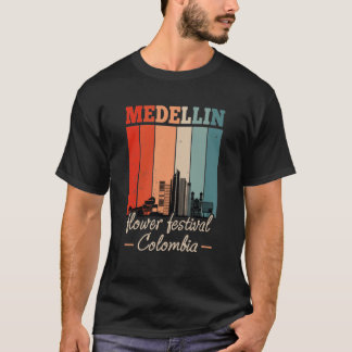 T-shirt Nostalgique Vintage Medellin Flowers Festival