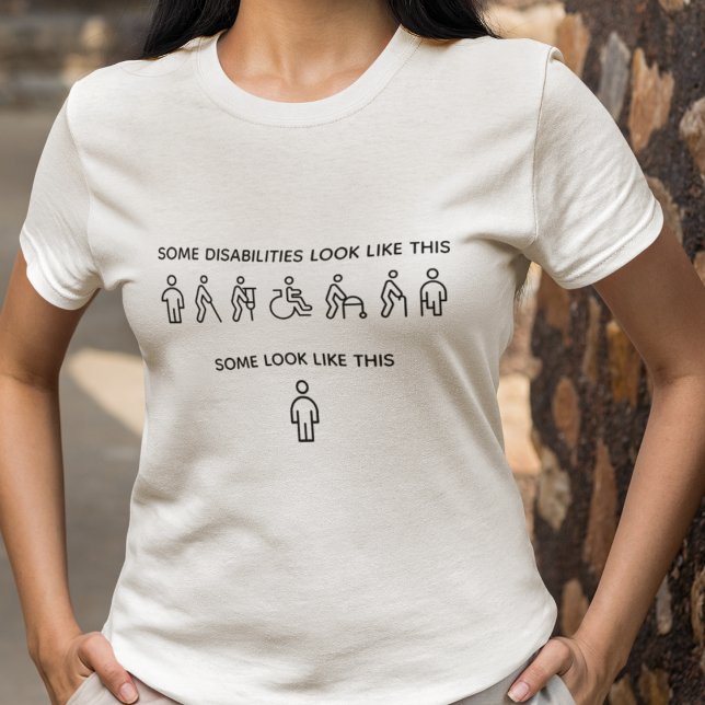 T-shirt Not All Disabilities Are Visible (Créateur téléchargé)
