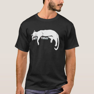 T-shirt Not Today Lazy Sleepy Nope Cat Kitten Lovers Funny