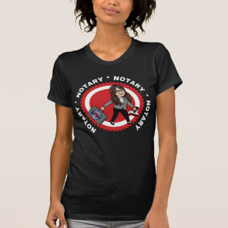 T-shirt Notarie Notarie Lady Porte-documents Timbre Emboss