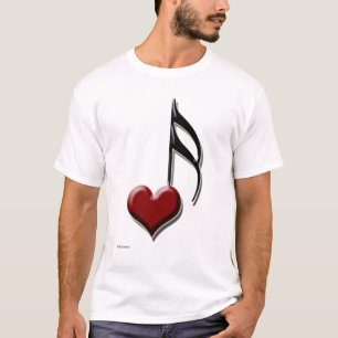 T-shirt Note de coeur