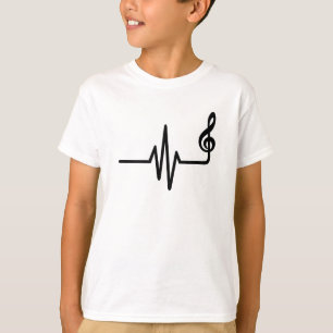 T-shirt Note de musique de fréquence