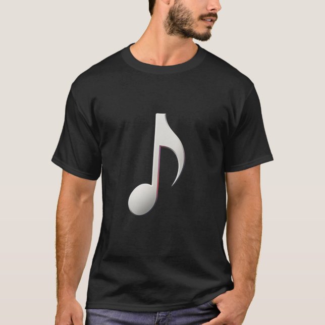 T-shirt Note musicale - huit notes (Devant)