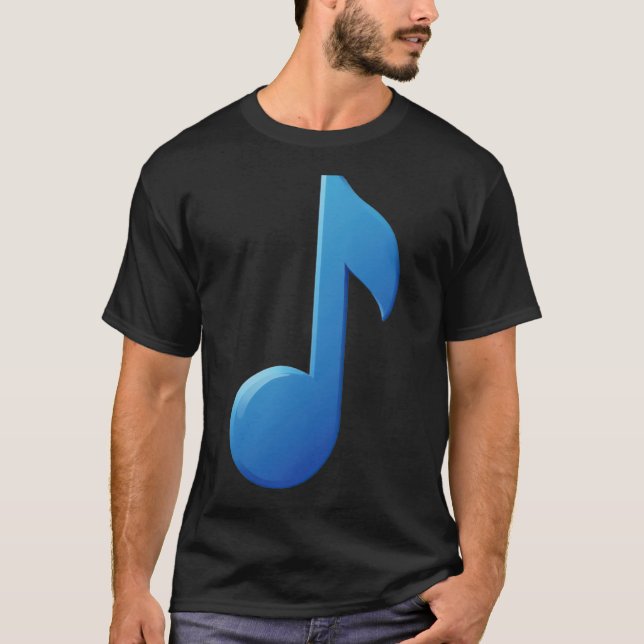 T-shirt Note musicale - huit notes (Devant)