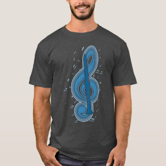 T-shirt Note musicale vintage Clarinet Player Famille de m
