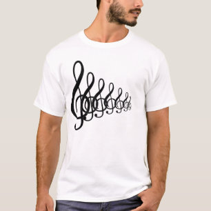 T-shirt notes de musique