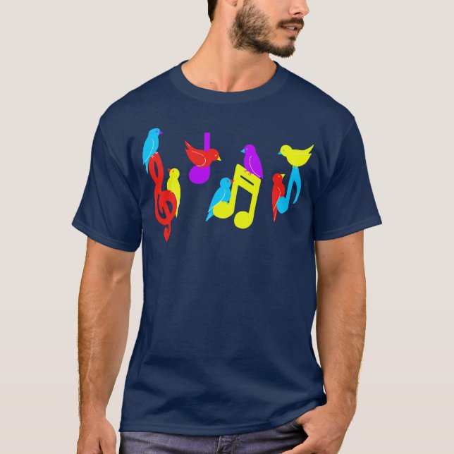 T-shirt Notes de musique (Devant)