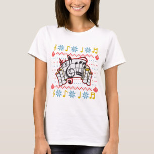 T-shirt Notes laides de musique de chandail de Noël