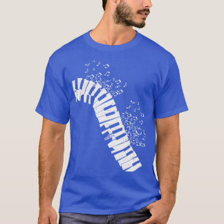 T-shirt Notes musicales Piano