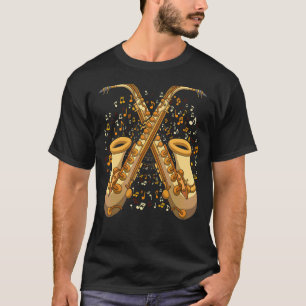 T-shirt Notes musicales Saxophonistes Instrument musicien