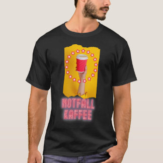 T-shirt Notfall Kaffee 2 go Espresso Becher