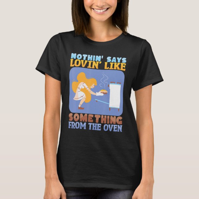 T-shirt Nothing Says Loving Like Baking Bakery Donut Cake  (Devant)