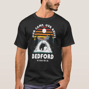 T-shirt Notre camp Nos règles Bedford Camping Virginia Cam
