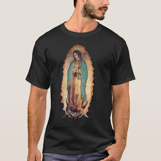 T-shirt Notre-Dame de Guadalupe Sainte Vierge Marie (Devant)