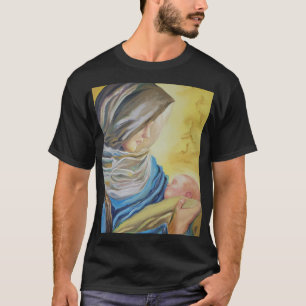 T-shirt Notre Dame du Silence tenant le bébé Jésus