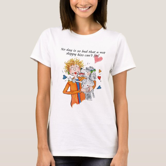 T-shirt Notre-Dame en rouge a accueilli chez elle par son  (Devant)