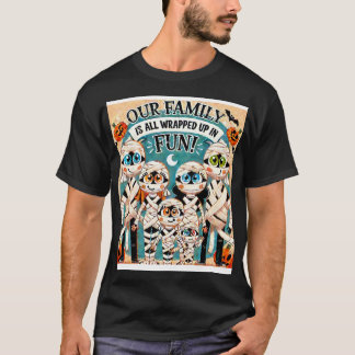 T-shirt "Notre famille est tout enveloppée dans le plaisir