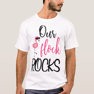 T-shirt Notre Flock Rocks Flamant rose Fête des Mères Cade