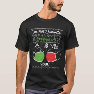 T-shirt Notre Premier Noël De Quarantaine Comme M. Mme 202