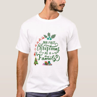 T-shirt Notre premier Noël en famille