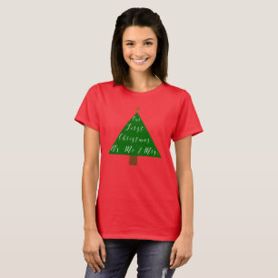 T-shirt Notre premier Noël en tant que M. et Mme.