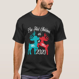 T-shirt Notre Premier Noël En Tant Que M. Et Mme 2020 Corr
