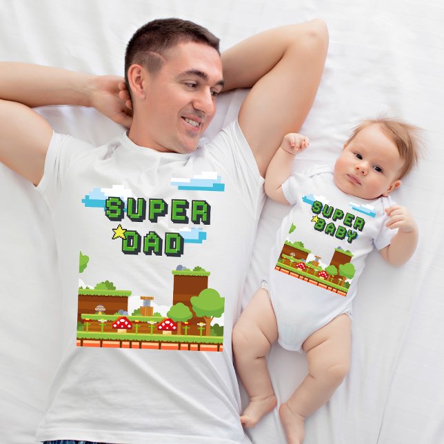 T-shirt Notre première Fête des pères Nouveau papa et bébé (Créateur téléchargé)