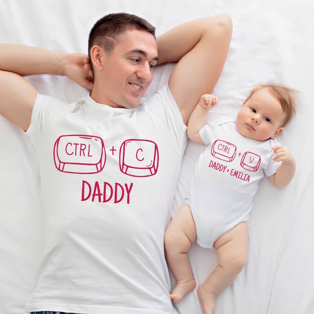 T-shirt Notre première Fête des pères Nouveau papa et bébé (Créateur téléchargé)