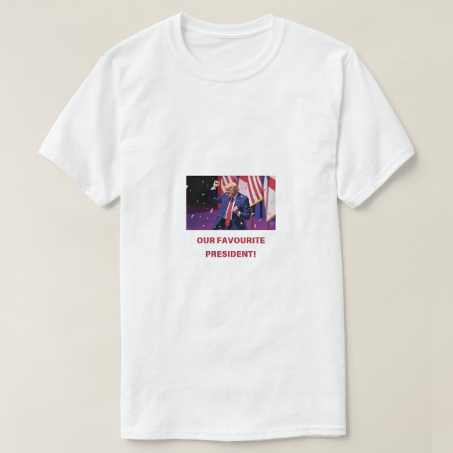 T-shirt NOTRE PRÉSIDENTE PRÉFÉRÉE Meilleur cadeau pour cou (Design devant)
