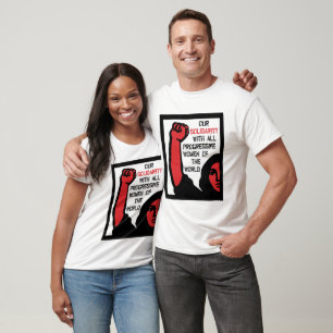 T-shirt Notre Solidarité Avec Toutes Les Femmes Progressis