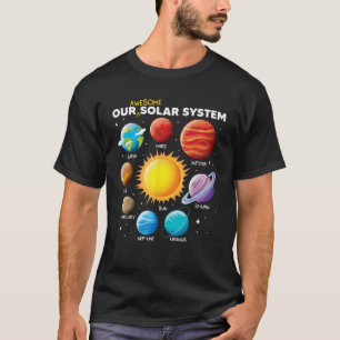 T-shirt Notre Système Solaire Génial Planètes Espace garço