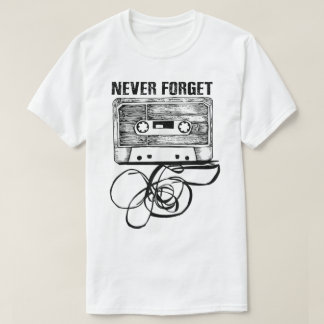 T-shirt N'oublie jamais la cassette rétro