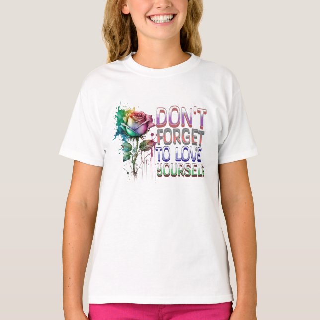T-shirt N'oublie pas de t'aimer (Devant)