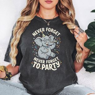 T-shirt N'oubliez Jamais d'Éléphant de Fête