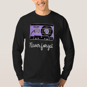 T-shirt N'oubliez jamais Funny Disquette Vhs Bande 90s 80s