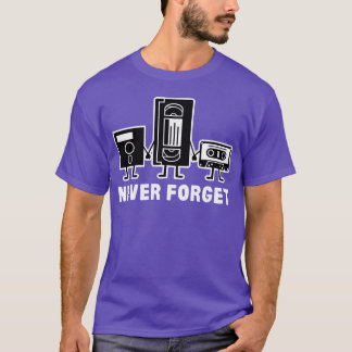 T-shirt N'oubliez jamais le cadeau Cassetteape