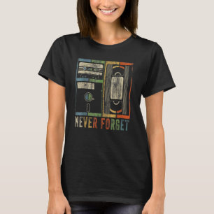 T-shirt N'oubliez jamais lecteur de disquette Vidéo Geek d