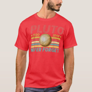 T-shirt N'oubliez jamais Pluto Funny Retro Vintage Funny S
