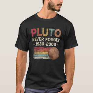 T-shirt N'oubliez jamais Pluton 1930-2006 Astronomie drôle